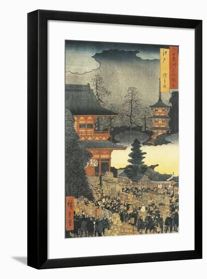 New Year's Eve Party in Asakusa, in the City of Edo, by Ando Hiroshige-Ando Hiroshige-Framed Giclee Print