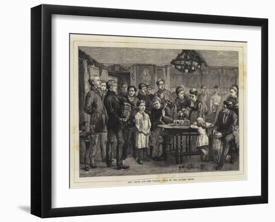 New Year's Eve, the Village Choir at the Squire's House-null-Framed Giclee Print