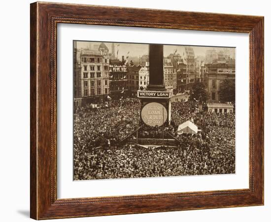 New Year's Eve, Trafalgar Square, 1919-English Photographer-Framed Giclee Print