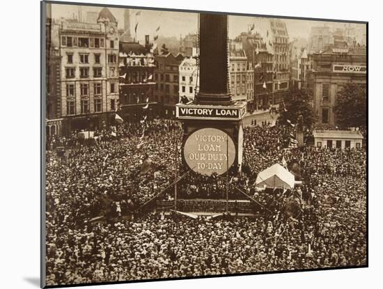 New Year's Eve, Trafalgar Square, 1919-English Photographer-Mounted Giclee Print