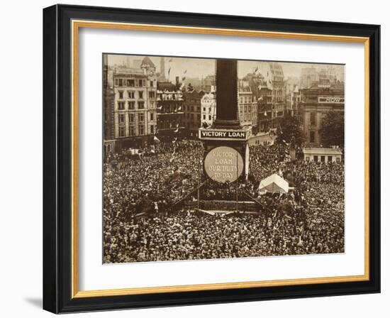 New Year's Eve, Trafalgar Square, 1919-English Photographer-Framed Giclee Print