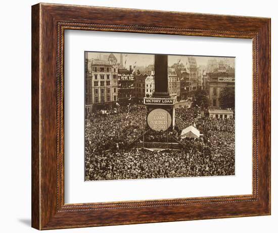 New Year's Eve, Trafalgar Square, 1919-English Photographer-Framed Giclee Print