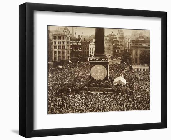 New Year's Eve, Trafalgar Square, 1919-English Photographer-Framed Giclee Print