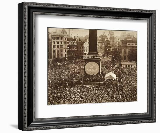 New Year's Eve, Trafalgar Square, 1919-English Photographer-Framed Giclee Print