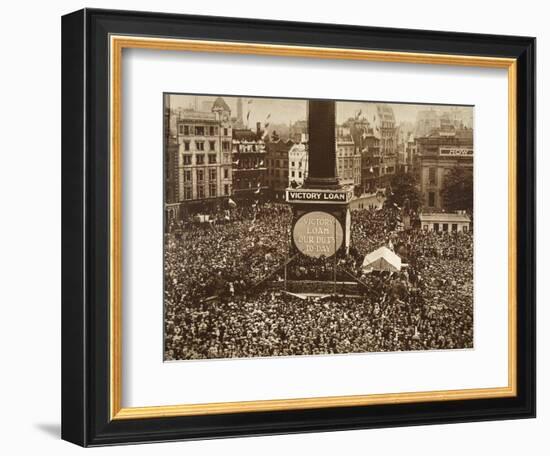 New Year's Eve, Trafalgar Square, 1919-English Photographer-Framed Giclee Print