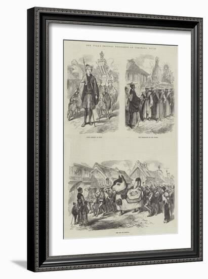 New Year's Festival Procession at Yokohama, Japan-null-Framed Giclee Print