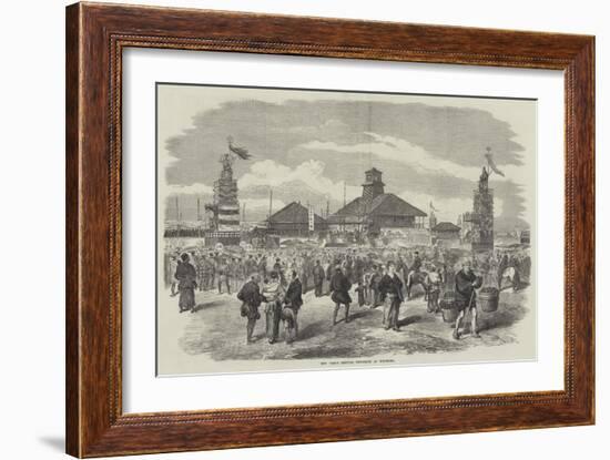 New Year's Festival Procession at Yokohama-null-Framed Giclee Print