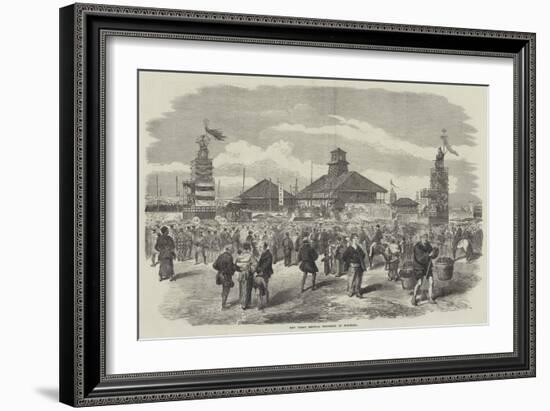 New Year's Festival Procession at Yokohama-null-Framed Giclee Print