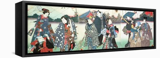 New Year's Festival-Utagawa Kunisada-Framed Premier Image Canvas