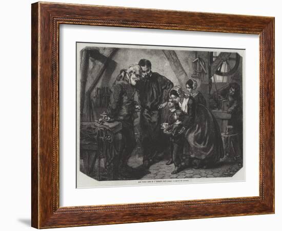 New Year's Gifts in a Working Man's Family-null-Framed Giclee Print