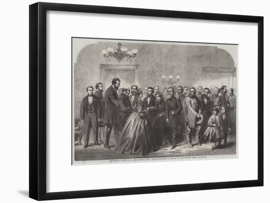 New-Year's Reception at the White House, Washington-null-Framed Giclee Print