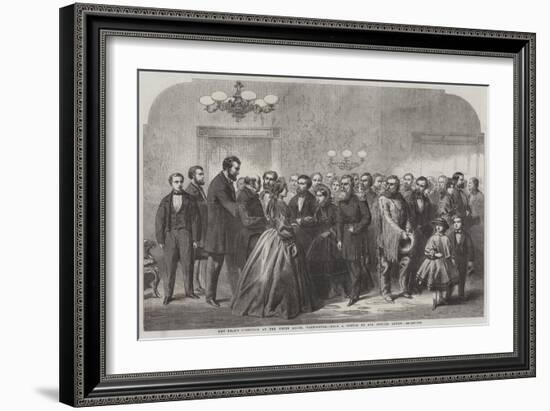 New-Year's Reception at the White House, Washington-null-Framed Giclee Print