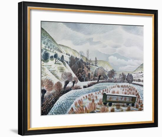 New Year Snow, 1938-Eric Ravilious-Framed Premium Giclee Print