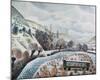 New Year Snow, 1938-Eric Ravilious-Mounted Premium Giclee Print