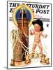 "New Year Tickertape," Saturday Evening Post Cover, December 30, 1933-Joseph Christian Leyendecker-Mounted Giclee Print