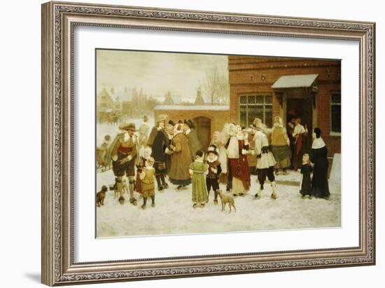 New Years Day, New Amsterdam-George Henry Boughton-Framed Giclee Print