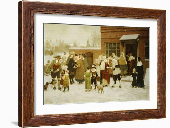 New Years Day, New Amsterdam-George Henry Boughton-Framed Giclee Print