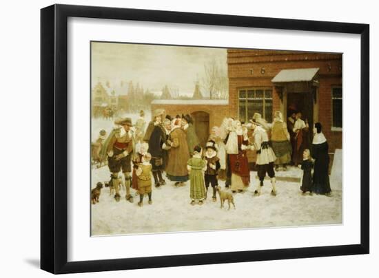 New Years Day, New Amsterdam-George Henry Boughton-Framed Giclee Print