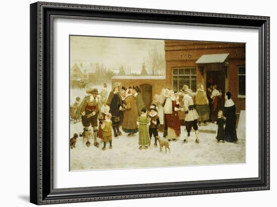 New Years Day, New Amsterdam-George Henry Boughton-Framed Giclee Print