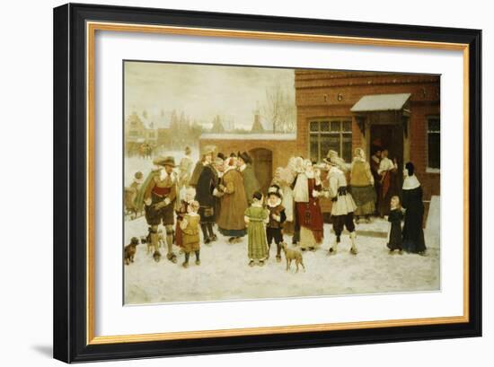 New Years Day, New Amsterdam-George Henry Boughton-Framed Giclee Print