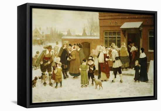 New Years Day, New Amsterdam-George Henry Boughton-Framed Premier Image Canvas