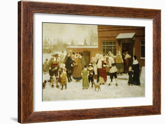 New Years Day, New Amsterdam-George Henry Boughton-Framed Giclee Print