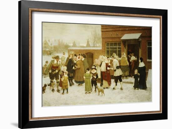 New Years Day, New Amsterdam-George Henry Boughton-Framed Giclee Print