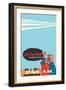 New York - 6.5 Hours to London - 7 to Paris - Jet Clipper Pan American World Airways-Aaron Fine-Framed Art Print
