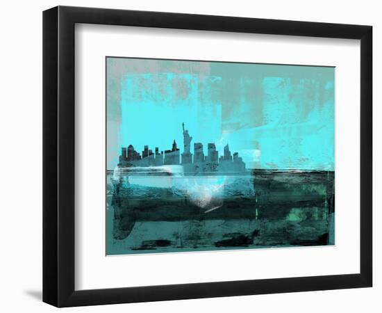 New York Abstract Skyline I-Eline Isaksen-Framed Art Print