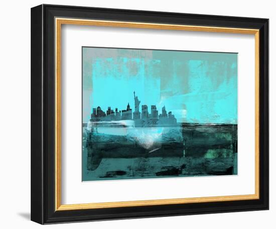 New York Abstract Skyline I-Eline Isaksen-Framed Art Print