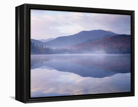 New York, Adirondack Mts, Algonquin Peak and Fall by Heart Lake-Christopher Talbot Frank-Framed Premier Image Canvas