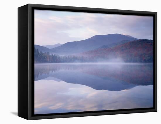 New York, Adirondack Mts, Algonquin Peak and Fall by Heart Lake-Christopher Talbot Frank-Framed Premier Image Canvas