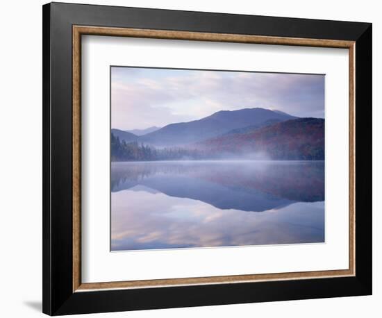 New York, Adirondack Mts, Algonquin Peak and Fall by Heart Lake-Christopher Talbot Frank-Framed Photographic Print