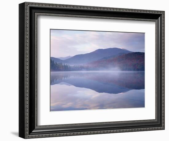 New York, Adirondack Mts, Algonquin Peak and Fall by Heart Lake-Christopher Talbot Frank-Framed Photographic Print