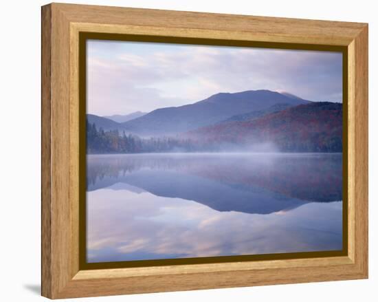 New York, Adirondack Mts, Algonquin Peak and Fall by Heart Lake-Christopher Talbot Frank-Framed Premier Image Canvas