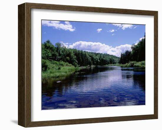 New York, Adirondack State Park, Adirondack Mountains, Raquette River Near Long Lake-null-Framed Photographic Print