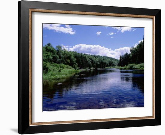 New York, Adirondack State Park, Adirondack Mountains, Raquette River Near Long Lake-null-Framed Photographic Print