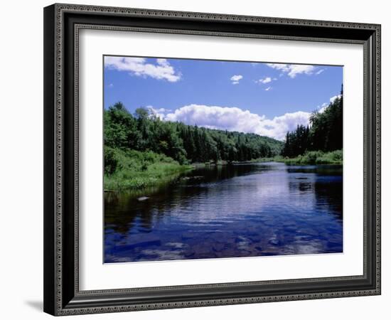 New York, Adirondack State Park, Adirondack Mountains, Raquette River Near Long Lake-null-Framed Photographic Print