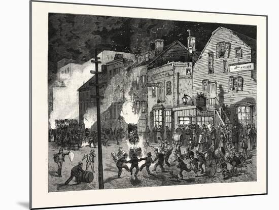 New York: after the Closing of the Polls; Demonstrations of Young America in the Sixth Ward. U.S.-null-Mounted Giclee Print