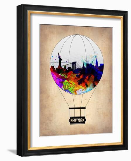 New York Air Balloon-NaxArt-Framed Art Print