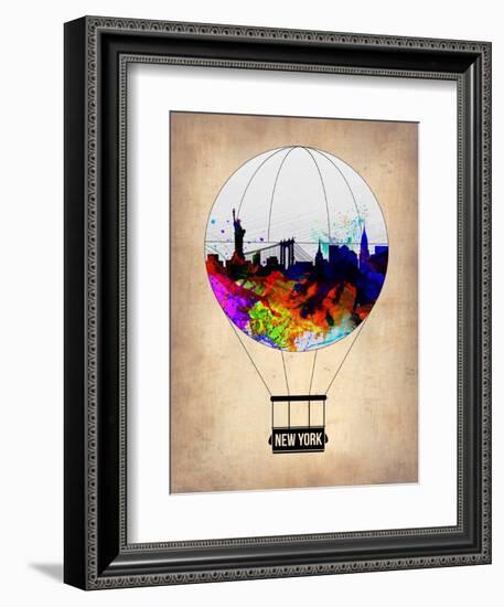 New York Air Balloon-NaxArt-Framed Art Print