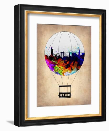 New York Air Balloon-NaxArt-Framed Premium Giclee Print
