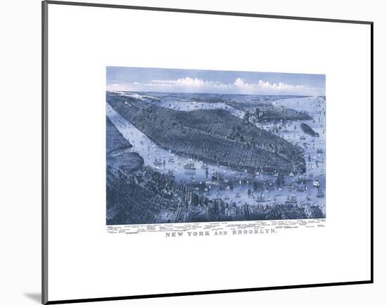 New York and Brooklyn, c. 1875-Parsons and Atwater-Mounted Art Print