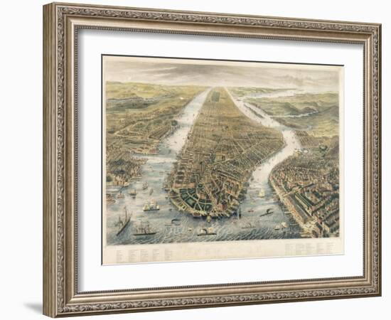 New York and its Environs, 1867-null-Framed Giclee Print