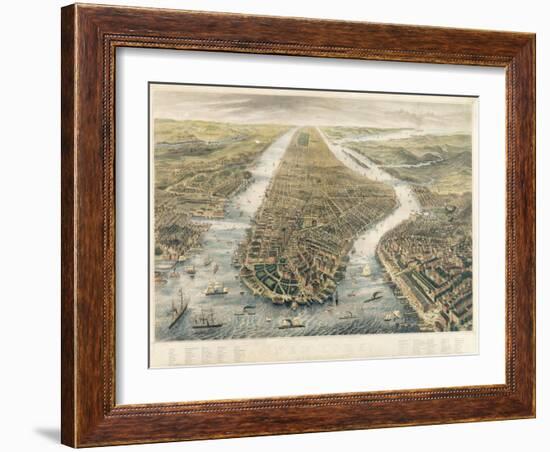 New York and its Environs, 1867-null-Framed Giclee Print