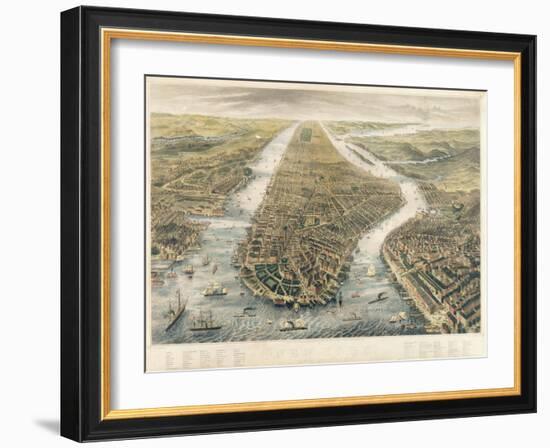 New York and its Environs, 1867-null-Framed Giclee Print