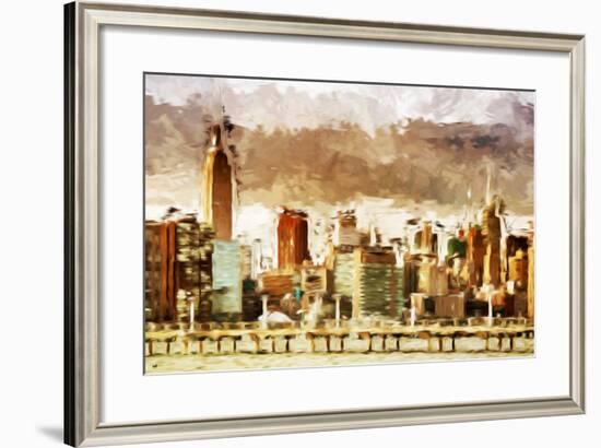 New York Architecture III - In the Style of Oil Painting-Philippe Hugonnard-Framed Giclee Print