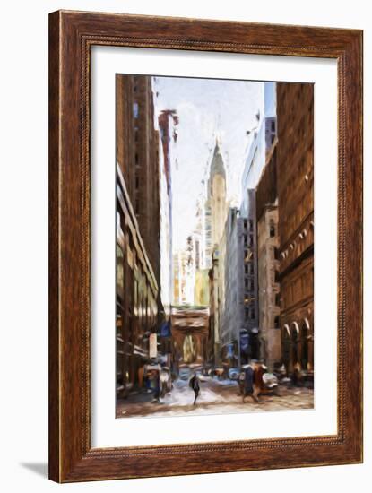 New York Architecture IV - In the Style of Oil Painting-Philippe Hugonnard-Framed Giclee Print