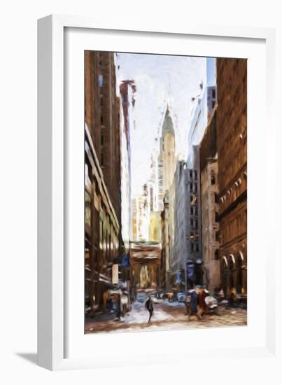 New York Architecture IV - In the Style of Oil Painting-Philippe Hugonnard-Framed Giclee Print