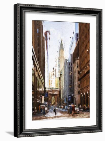 New York Architecture IV - In the Style of Oil Painting-Philippe Hugonnard-Framed Giclee Print